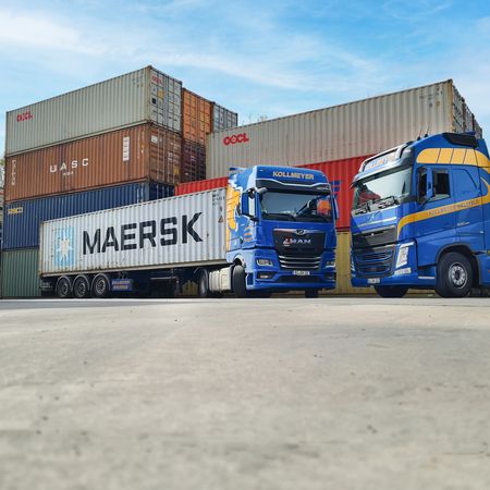 Zwei LKW´s in unserem Fuhrpark